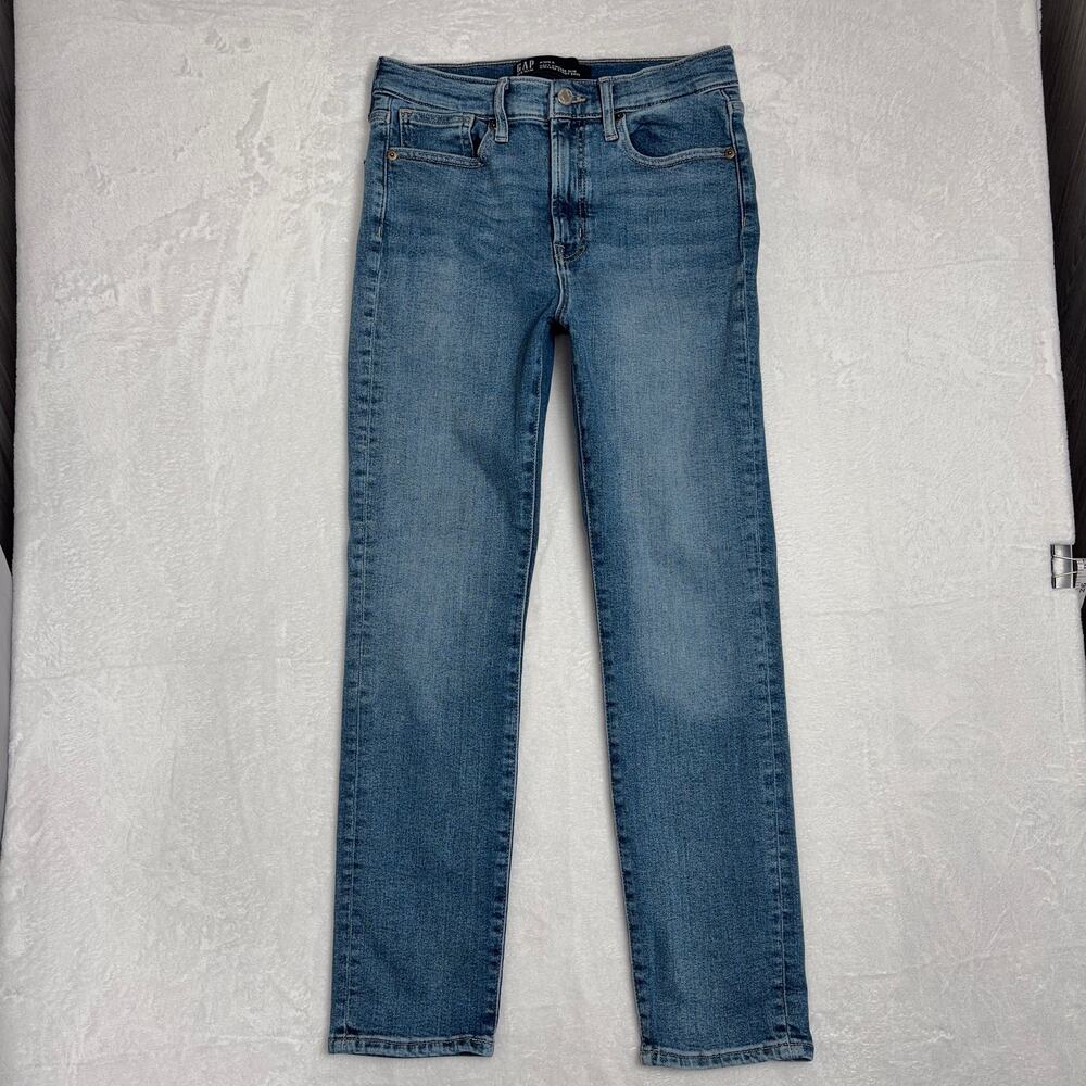 GAP Soft Vintage Slim Jeans Women’s 4/27 Blue High Rise Preppy Normcore Casual